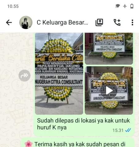 Pengiriman Papan Bunga Duka Sine Sragen